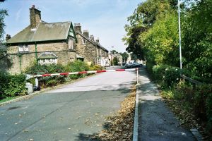Top of Menston Drive with view of Menston village